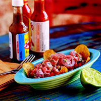 Photograph by Jason Varney.
Coconut-ginger tuna ceviche