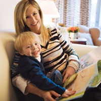 Becky with three-year-old Jake;
Photograph by Erin Patrice O’Brien