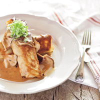 Wild mushroom crepe // Photography by Courtney Apple