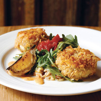 Kettle-chip-crusted crabcakes // Photography by Jason Varney