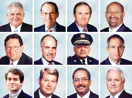 philadelphia_city_hall_politicians The faces of powerful Philadelphia politicians in 2012.