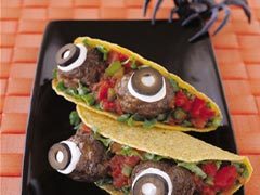 Spooky Eyeball Tacos