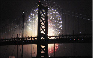 New Years Fireworks at Penns Landing