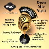 Deuce Open Mic Night