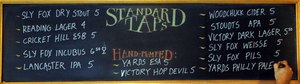 Standard Tap Menu