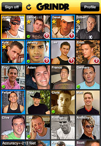 Grindr screen capture