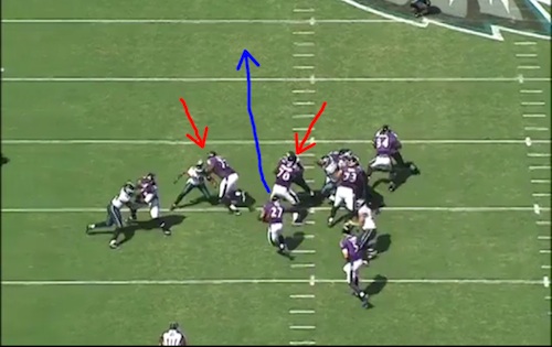 091912_All22_rice43b Ray Rice's 43-yard run.