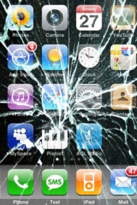 cracked iphone