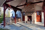 outdoor fireplace