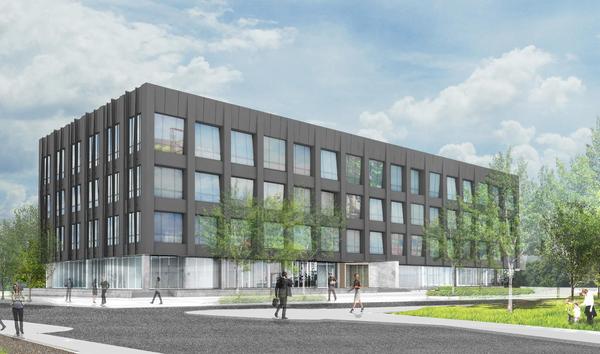Rendering of Franklin Square Capital Parnters' new building at the Navy Yard