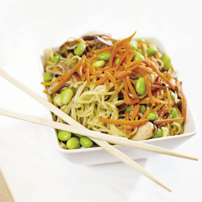 Honeygrow's noodle stir-fry strikes the right nutritional balance // Photograph by Amanda Jaffe