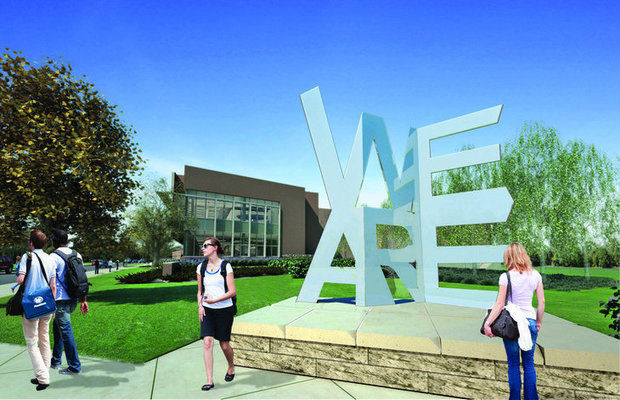 A rendering of the planned sculpture.