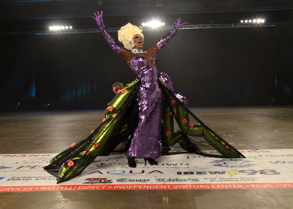 Drag diva Morgan Wells wins the title of Miss Fancy Brigade 2014. Photo courtesy of Patrick Hagerty,