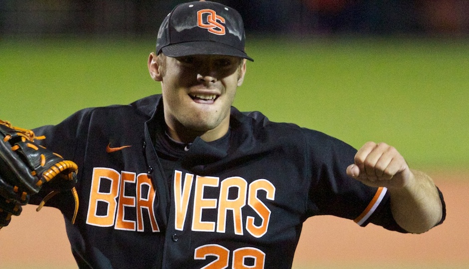 Oregon State Beavers pitcher Ben Wetzler. Photo | Jaime Valdez, USA TODAY Sports
