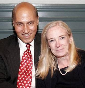 Matthew Wolfe and his wife, Denise Furey.