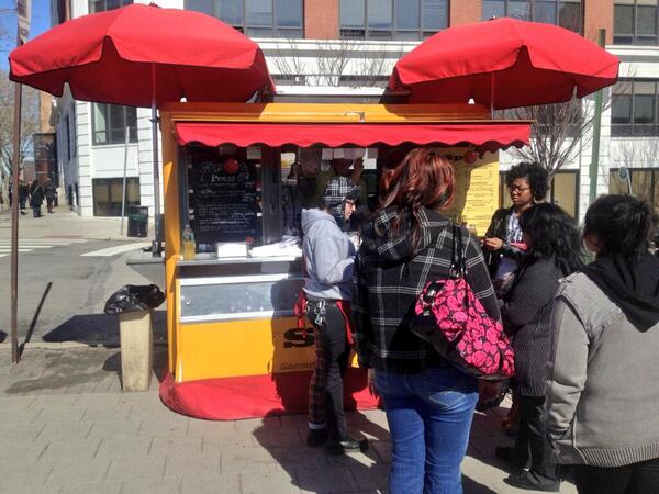 Spot Burgers can often found at 33rd and Arch Streets on Drexel's campus.