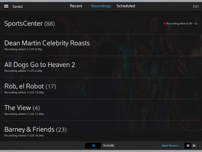 DVR content can be downloaded to the new Xfinity TV mobile app.