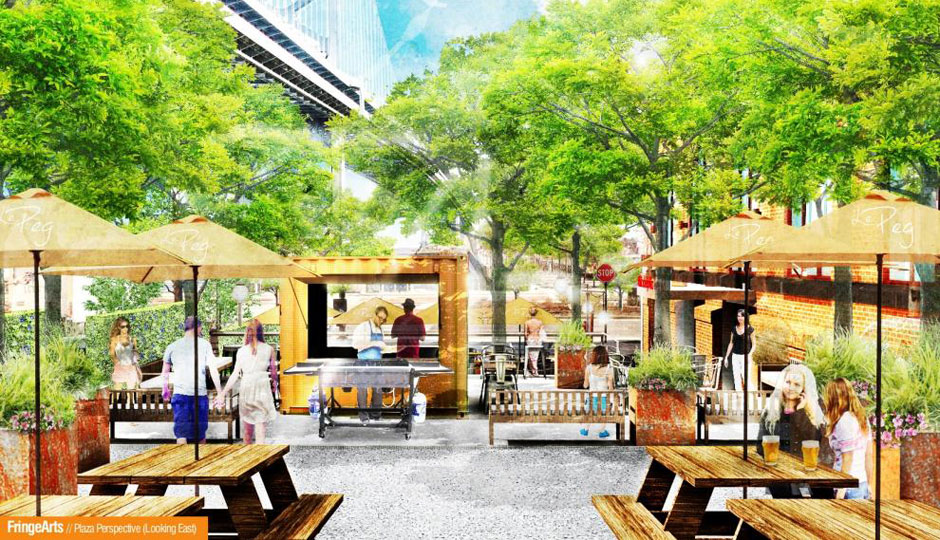 FringeArts Plaza - Shared space with La Peg