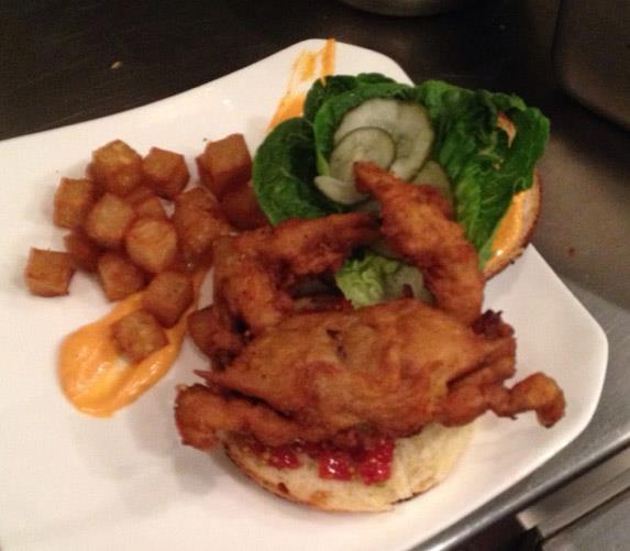 Soft shell crab BLT at Ela