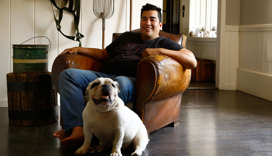 Jose Garces at Luna Farm | Photo via Garces Group