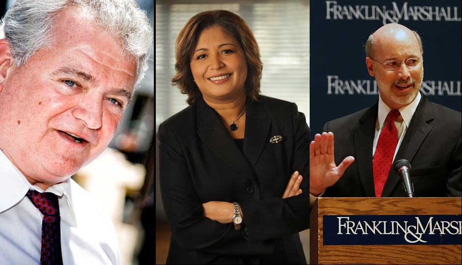 From left: Bob Brady (photo | Jeff Fusco), María Quiñones-Sánchez, Tom Wolf (photo | AP, Chris Knight, Intelligencer Journal)