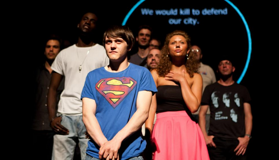 The London production of TK's "100 Percent." The Philadelphia version will run during the 2014 FringeArts festival, TK.