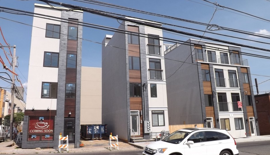 Gap-toothed townhomes on North 16th Street in Francisville