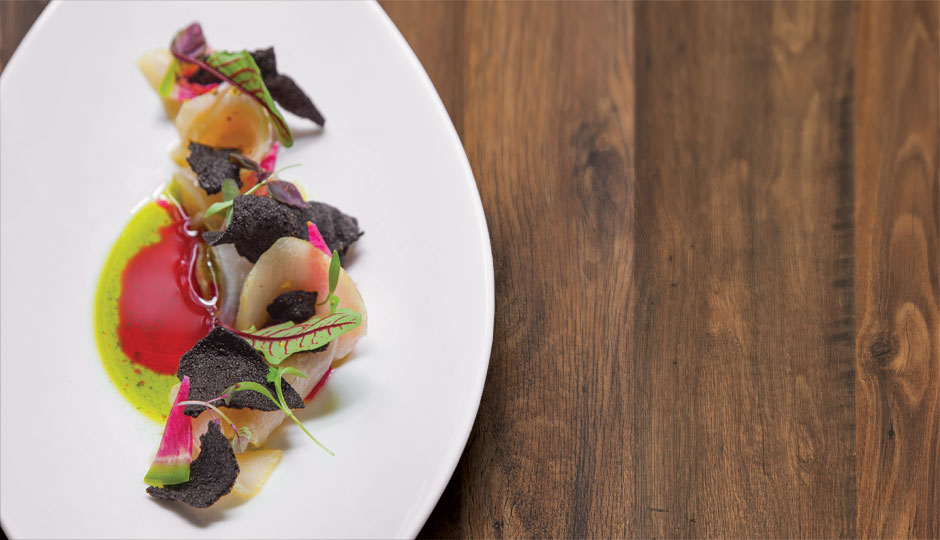Six-hour cured cobia at the Treemont | Photo by Courtney Apple
