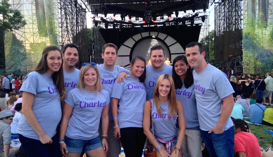 "Team Charley" at the Sara Bareilles concert.