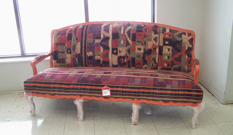 We'll just be over here dreaming about this couch and reserving a U-Haul | Image via Effortless Anthropologie.
