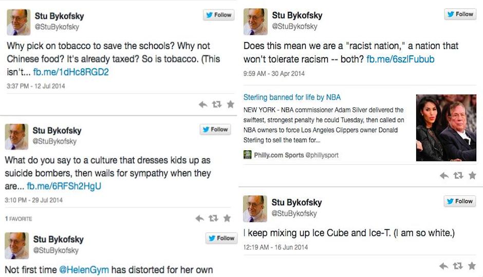 Byko's greatest hits, according to a recent Storify presentation about him.