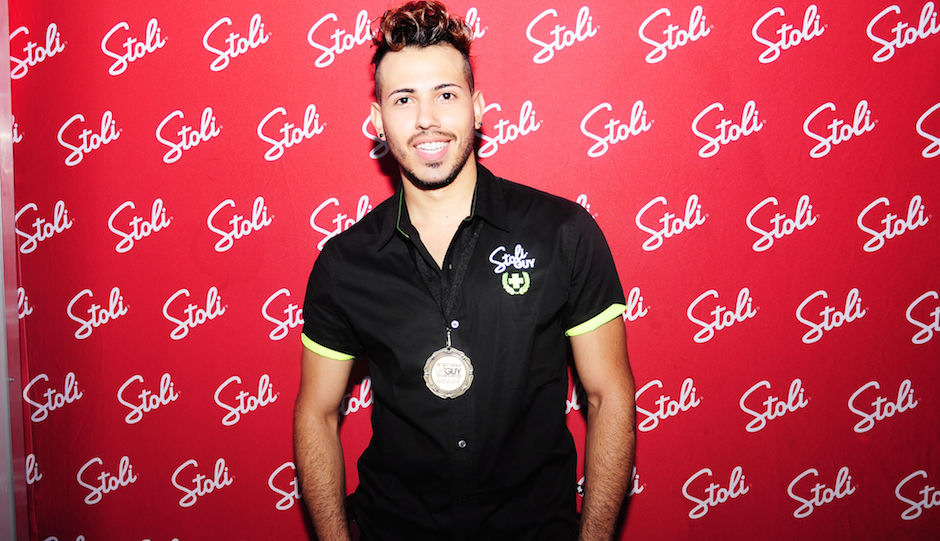 Mark Figueroa after winning the title of Philadelphia Stoli Guy at Icandy. 