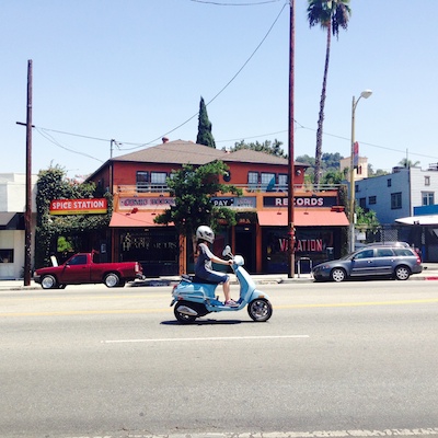 Scooter in Silver Lake.