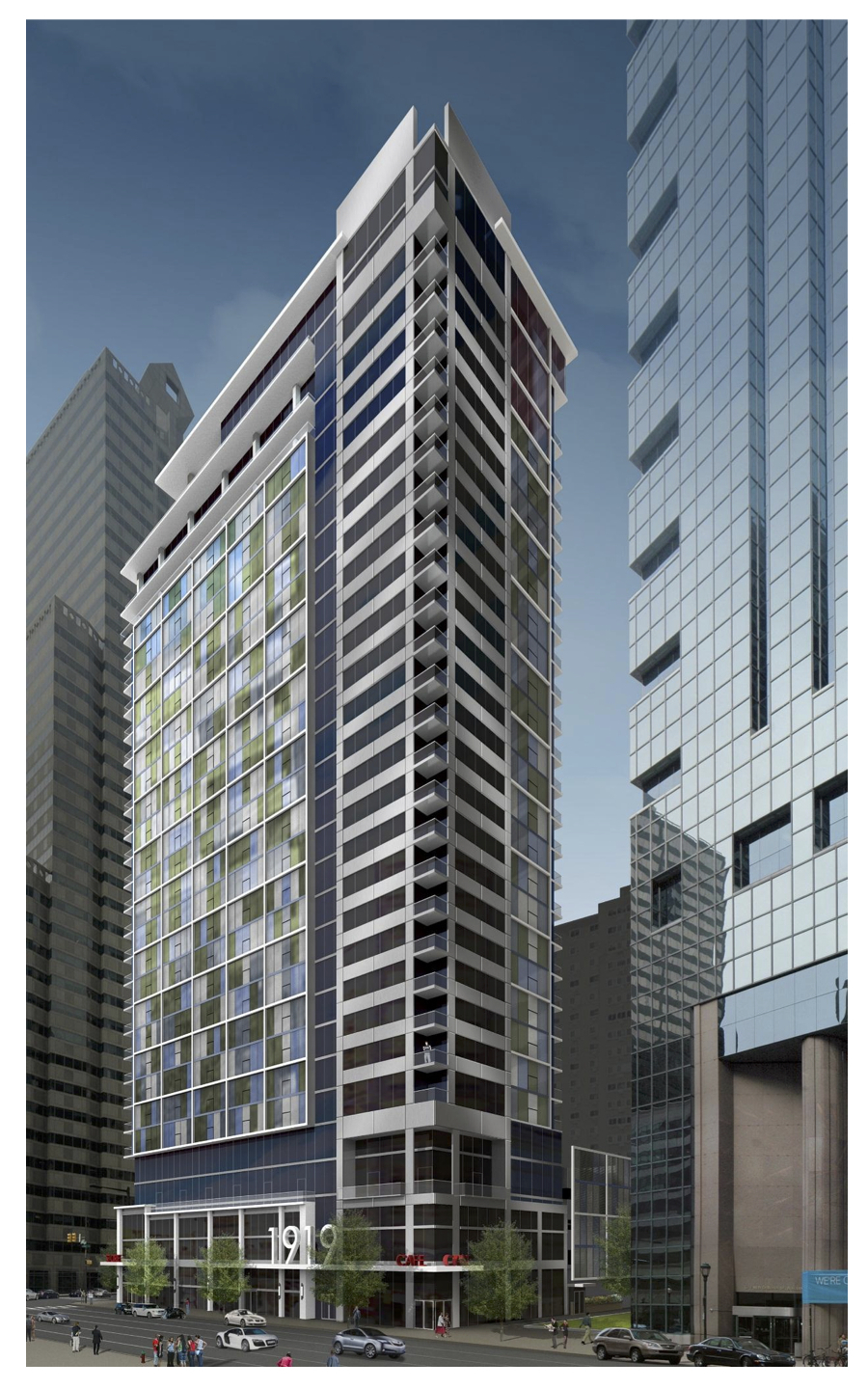 Rendering of 1919 Market Street by Barton Partners