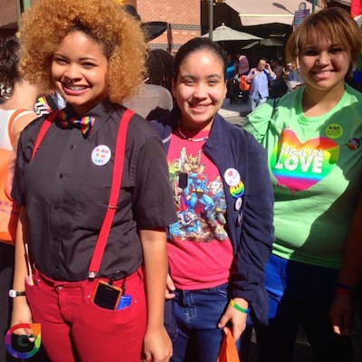 Ladies celebrating at OutFest 2013 | Photo by Josh Middleton