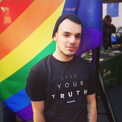 One of GALAEI'S "Live Your Truth" tees.