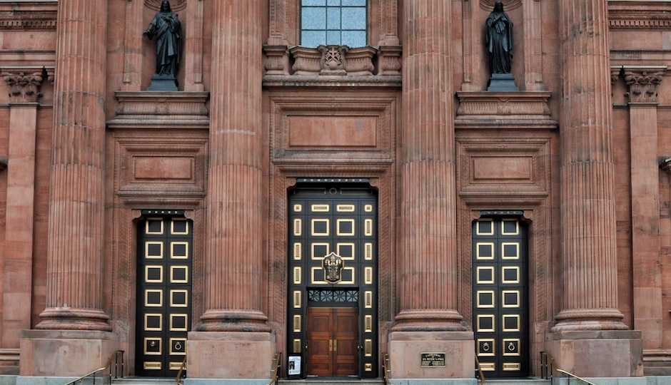The Archdiocese of Philadelphia's mother church, the Cathedral Basilica of Saints Peter and Paul. Photo credit: Peter Miller via Flicker.