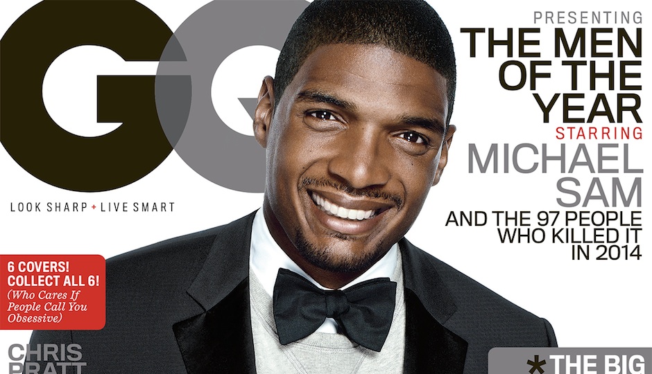 A preview of the GQ cover featuring Michael Sam.