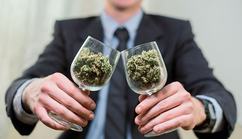 This bud’s for you, says the dealer, shown here. Photo courtesy of Nick Centore