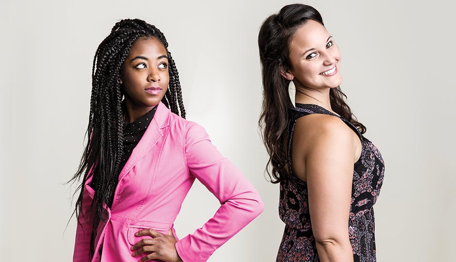 Layla Jones and Janan McCormick. Photograph by Justin James Muir