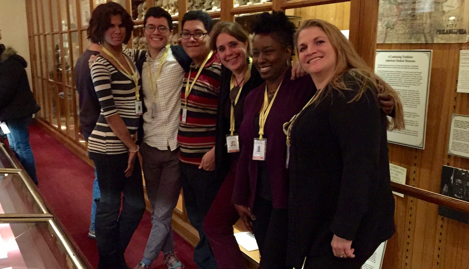 From left to right: Bella Santos, Karim Sariammed, Jorge Colon, Jacqui Bowman, Jeanene Johnson, and Marcy Engleman.