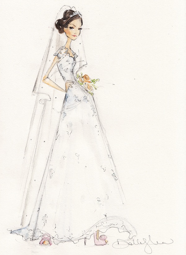 Local Bridal Guide: 5 Philly-Area Illustrators Who Can Do a Sketch of You  in Your Wedding Gown - Philadelphia Magazine