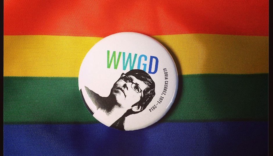 A pin that can be purchased on the memorial website.