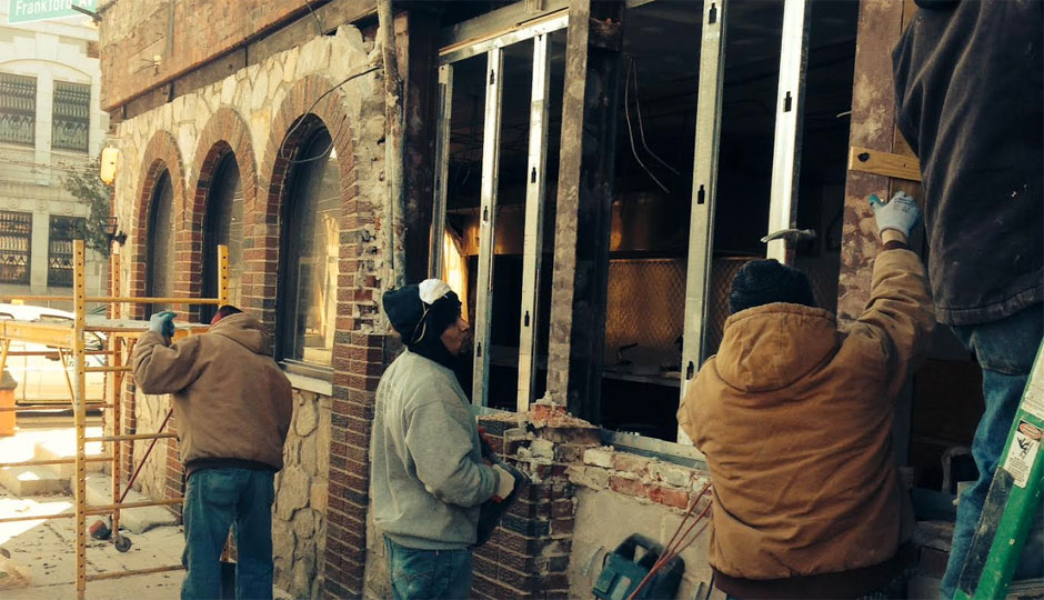 Joe's Steaks at Girard and Frankford.
