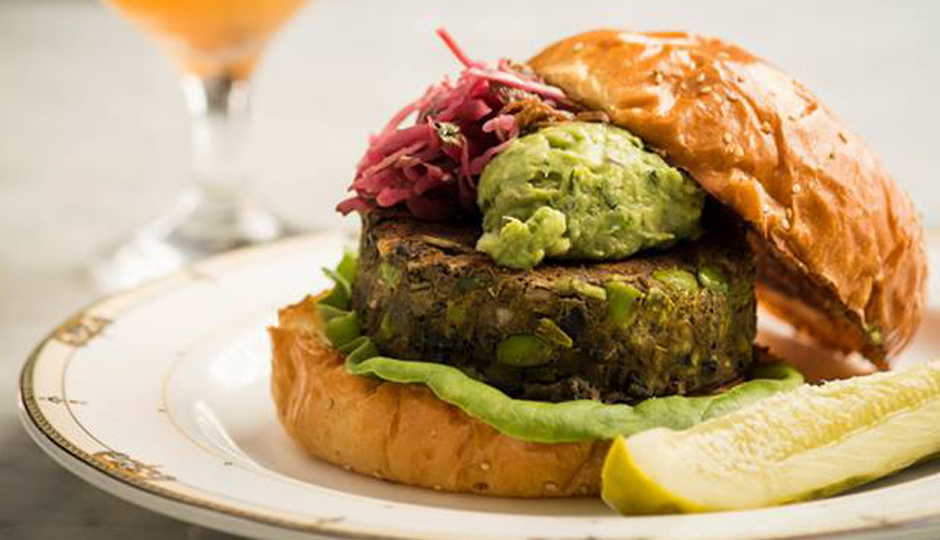 Village Whiskey's Veggie Burger | Photo via Facebook