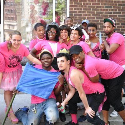 Attic youth and staff at Philly Pride.