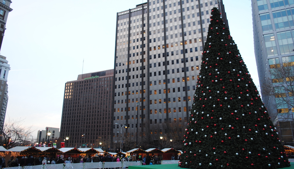 LOVE Park Christmas Tree by Lauren Mame Thomas