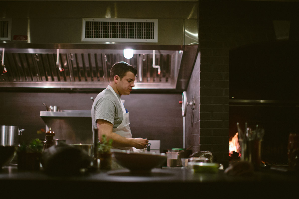 Nobody burns wood more deliciously than Justin and Jonathan Petruce. Whether they’re cranking the height-adjustable grates of an Argentine-style grill to give lamb breasts a BBQ-like bark or roasting carrots for a dynamite cooked/pickled/raw salad, they coax intense depth from everything the flames lick. And Tim Kweeder’s wine list is the next best thing to a motorcycle tour of the gnarliest garagistes from Spain to Slovenia.   1121 Walnut Street, Midtown Village, 267-225-8232. Photo by Neal Santos