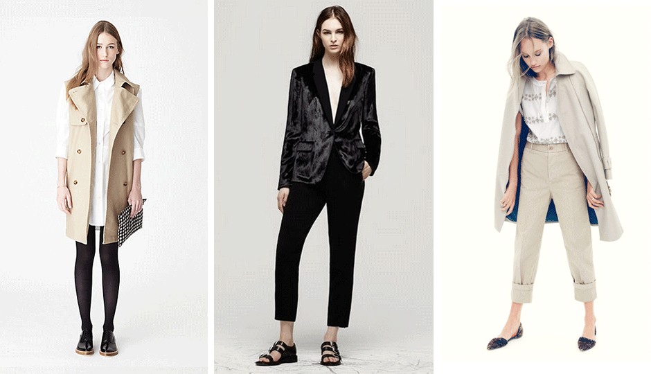 Images via Steven Alan, Rag & Bone and J.Crew