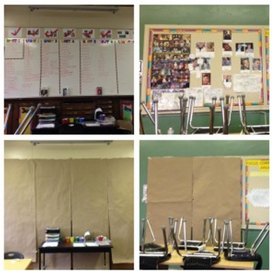 Its like this. During Keystones, teachers are instructed to eliminate all distractions. Photo from @MissKatrina.